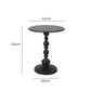 Levede Side Table Vintage End Round Black