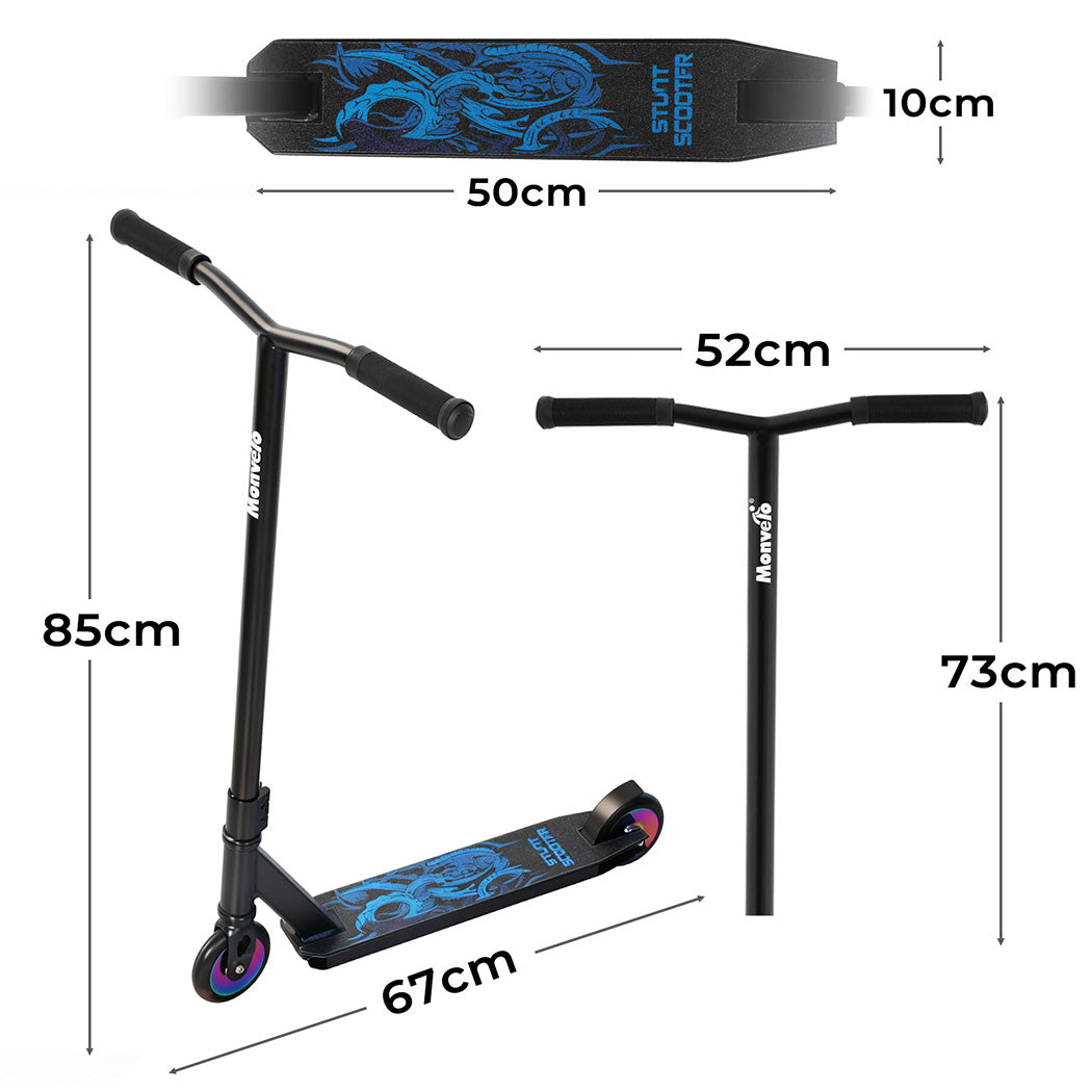Monvelo 360° Freestyle Stunt Scooter for Kids Adults
