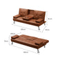 Levede Sofa Bed Adjustable Recliner Brown