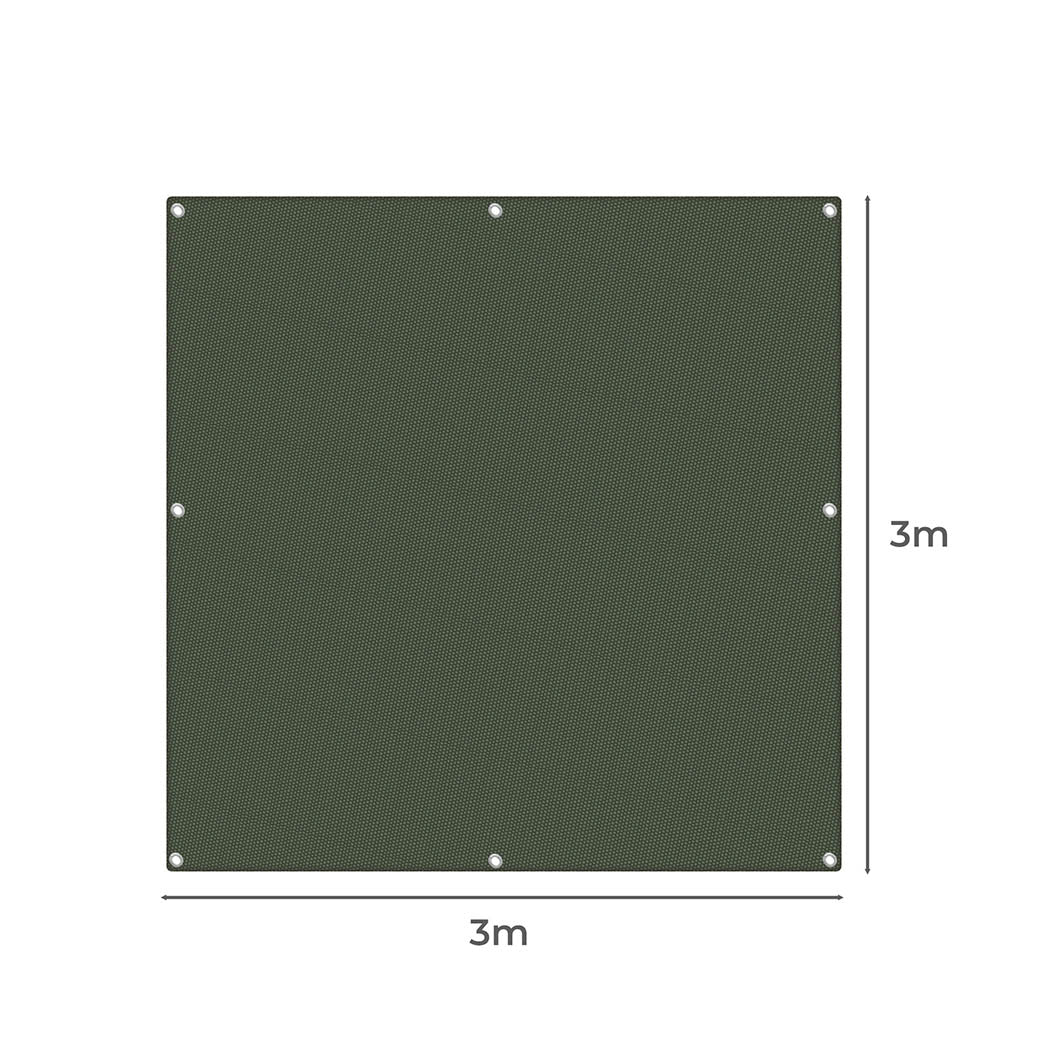 Polyester Canvas Tarp Tarpaulin Sun 3x3 Meter