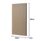 Levede Acoustic Wall Panels 4pc NRC>0.7 120 x 60cm for Interior Wall Decor Oak