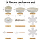 Toque 9-Piece Non Stick Cookware Set Kitchen Fry Pan