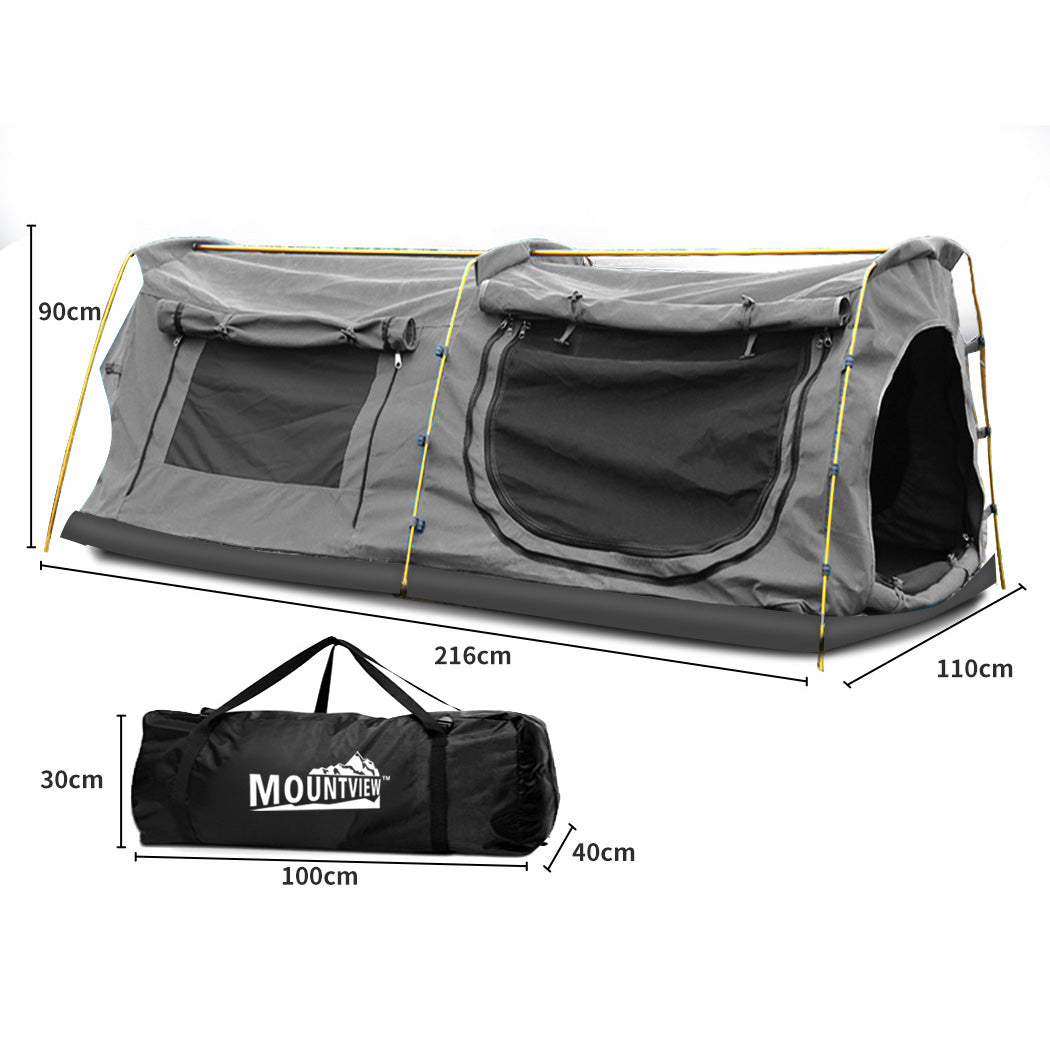 Mountview King Single Swag Camping Swags Grey