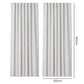 Marlow 2 Panels Blackout Curtains Thermal Linen Look Curtain Draperies Window