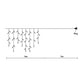 300 LED Curtain Fairy String Lights Multi Colour
