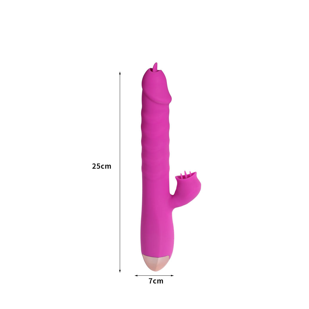 Urway Rabbit Vibrator Licking Tongue Purple