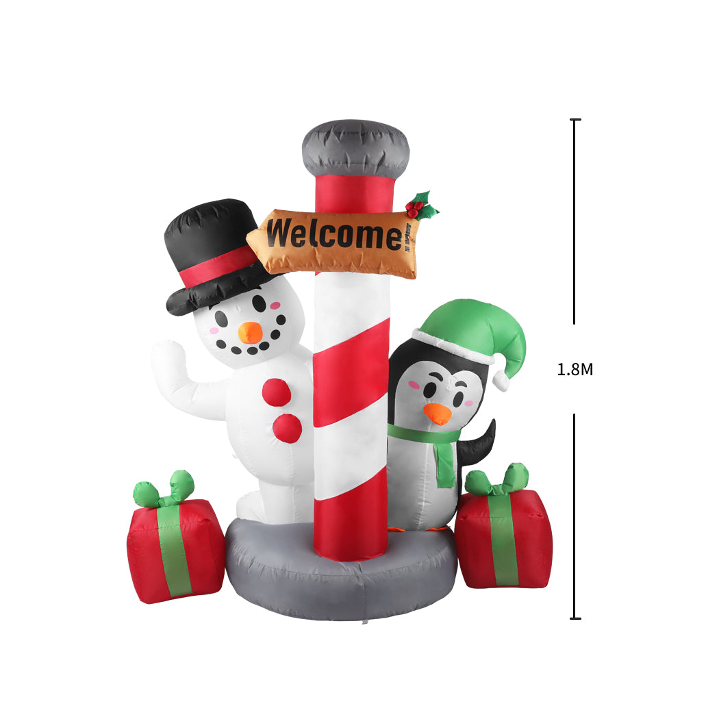 Santaco Inflatable Christmas Decor Pole