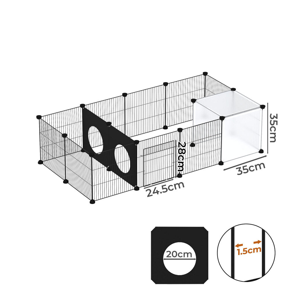 Pawz 16 Panels Guinea Pig Pet Playpen Small Pets Fence