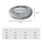 PaWz Pet Bed Memory Foam Dog Donut Charcoal X-Large