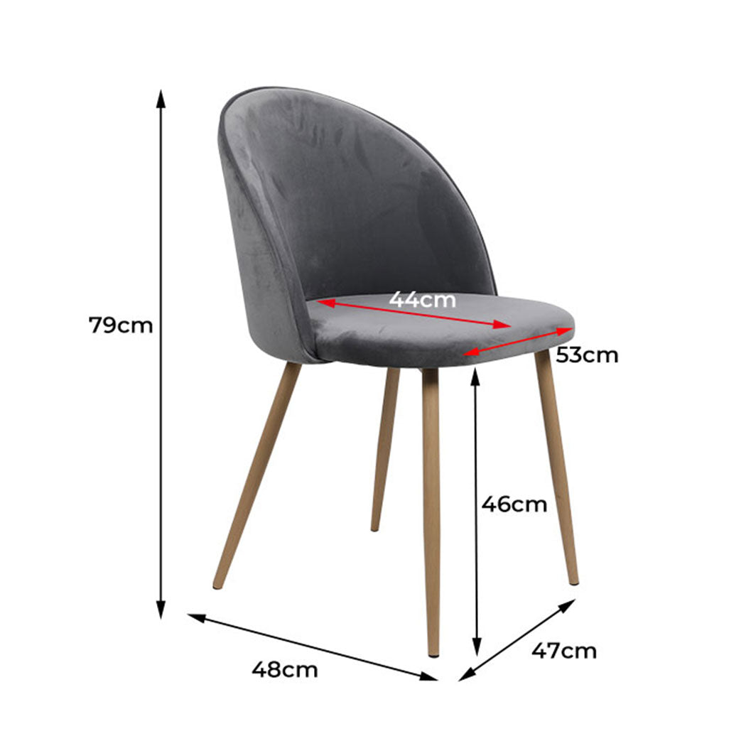Levede 8x Dining Chairs Seat French Grey