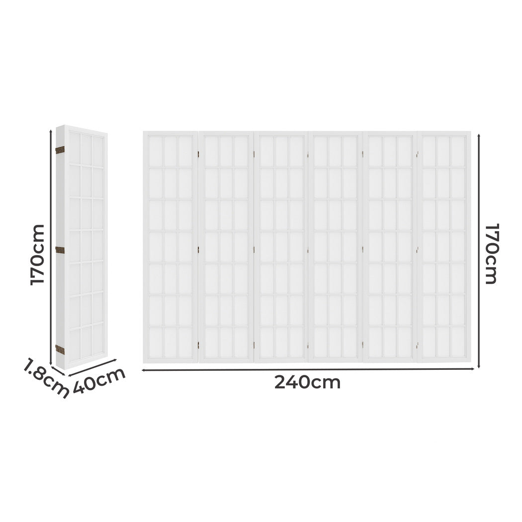 Levede 6 Panel Room Divider 170cm Freestanding Screen