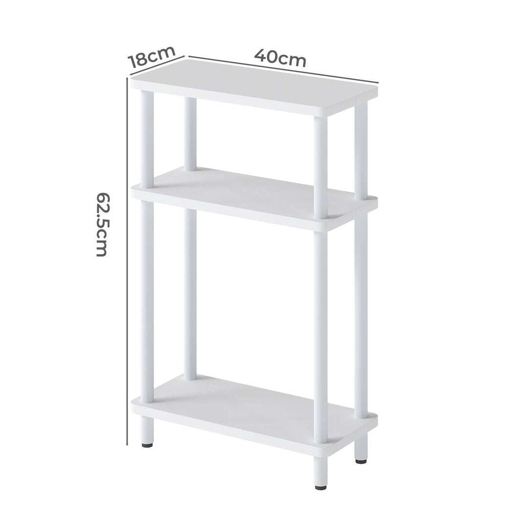 Levede Modern Side Table 3‑Tier Storage Bedside Table