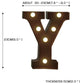 LED Metal Letter Lights Free Standing