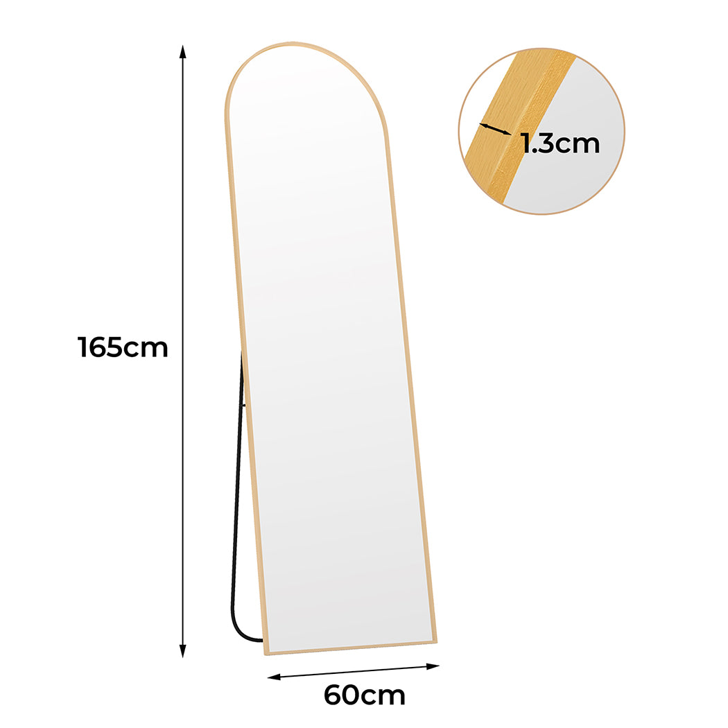 Yezi 165X60CM Full Length Mirror Wall Mounted Mirror Gold