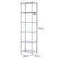 Levede Shelving Unit Adjustable Rack 6 Tier 161cm Carbon Steel Laundry Silver