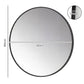 Yezi 60cm Wall Vanity Mirror Round Decorative Bathroom HD Glass Anti-explosion