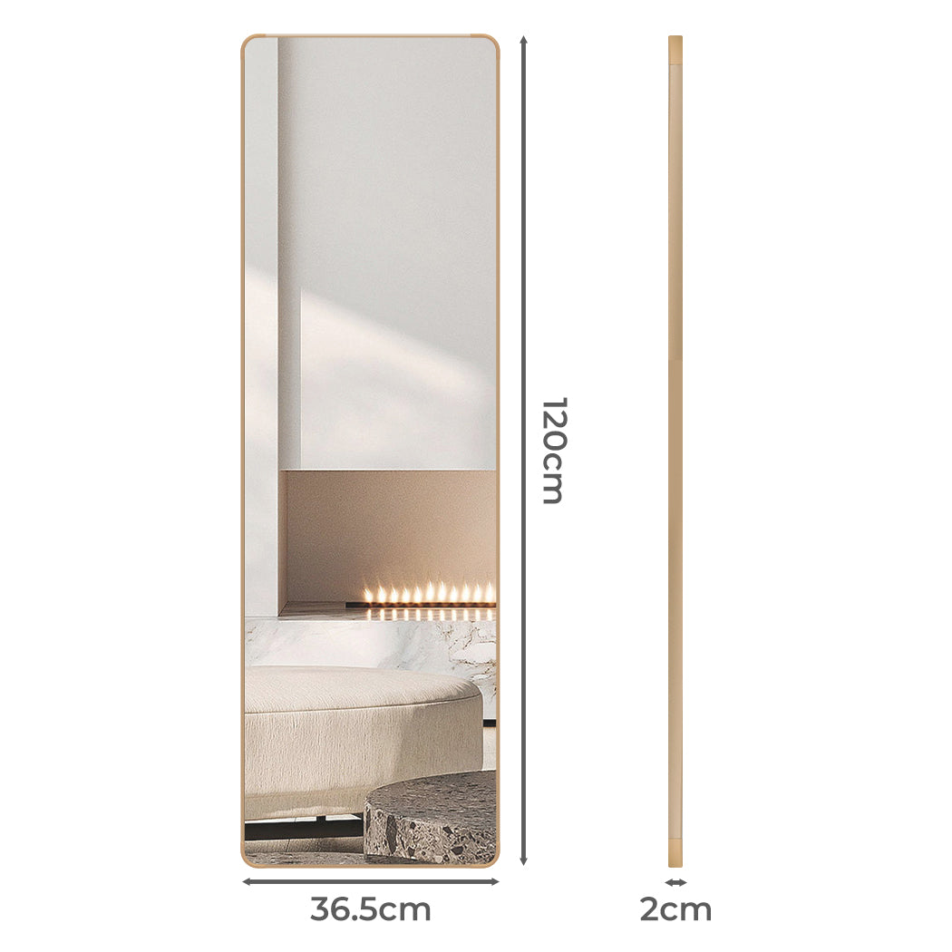 Yezi 120cm Wall Mounted Full Length Mirror Door Hanging