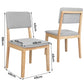 Levede Dining Chairs 6 Upholstered Kitchen Chair