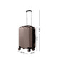 Slimbridge 20" Carry On Travel Luggage Coffee 20 inch