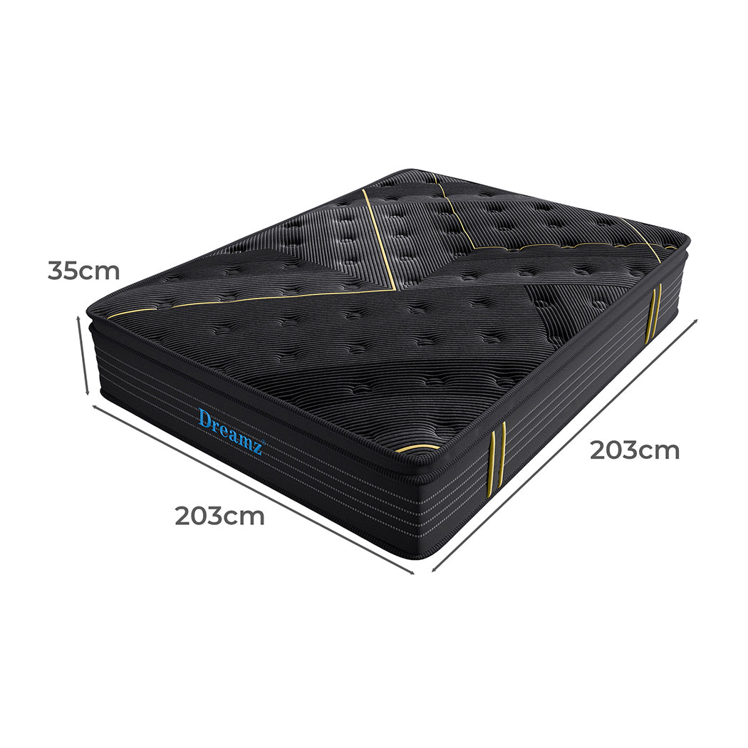 Dreamz Spring Mattress Bamboo Euro Top Super King 35cm