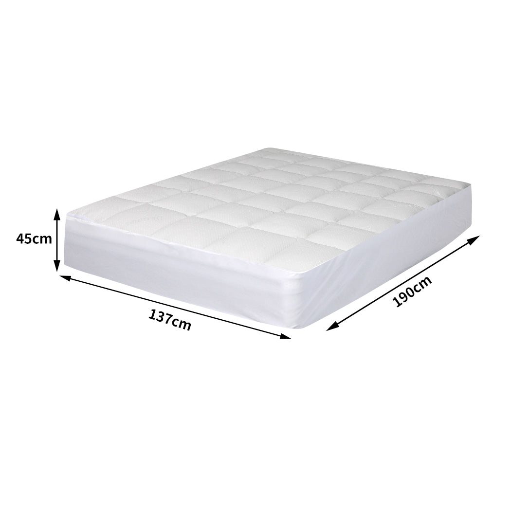 Dreamz Mattress Protector Luxury Topper Double