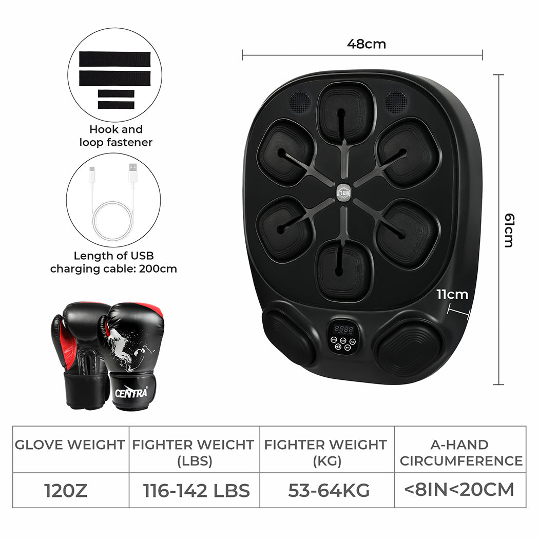 Centra Smart Music Boxing Machine With 12OZ Boxing Glove