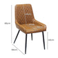 Dining Chairs x 8 Padded Seat PU Faux Leather