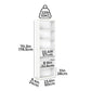 Levede 6 Tier Book Shelf Adjustable Shelves White