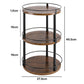 Toque Lazy Susan Turntable 3 Tier 360° Spin Pantry Organiser For Kitchen Brown