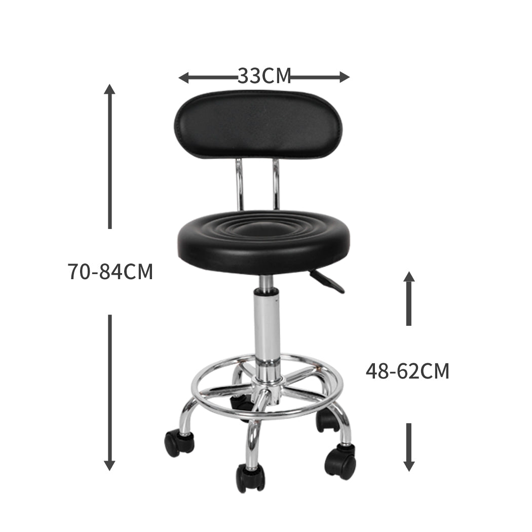 Levede 2x Salon Stool Swivel Bar Stools