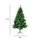 Santaco Christmas Tree 2.1m Slim PVC Xmas Tree with 797 Tips Green
