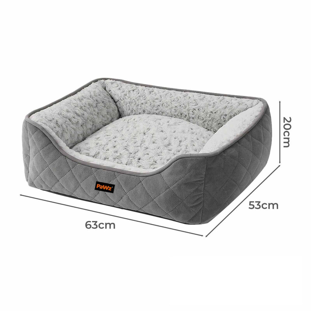 Pawz Pet Dog Calming Bed Fluffy Washable Cushion M