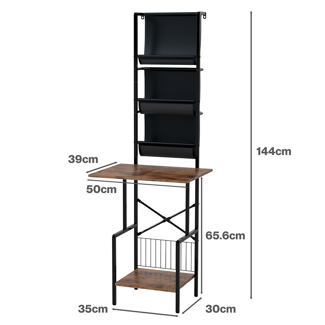 Levede Tall Record Player Stand Vinyl Storage Up to 200 Albums Turntable Rack