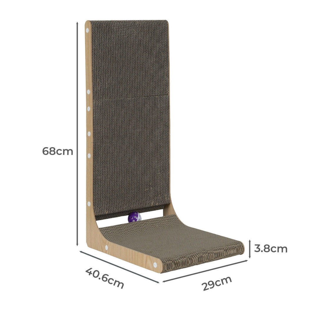 Pawz Cat L-Shaped Scratching Cardboard