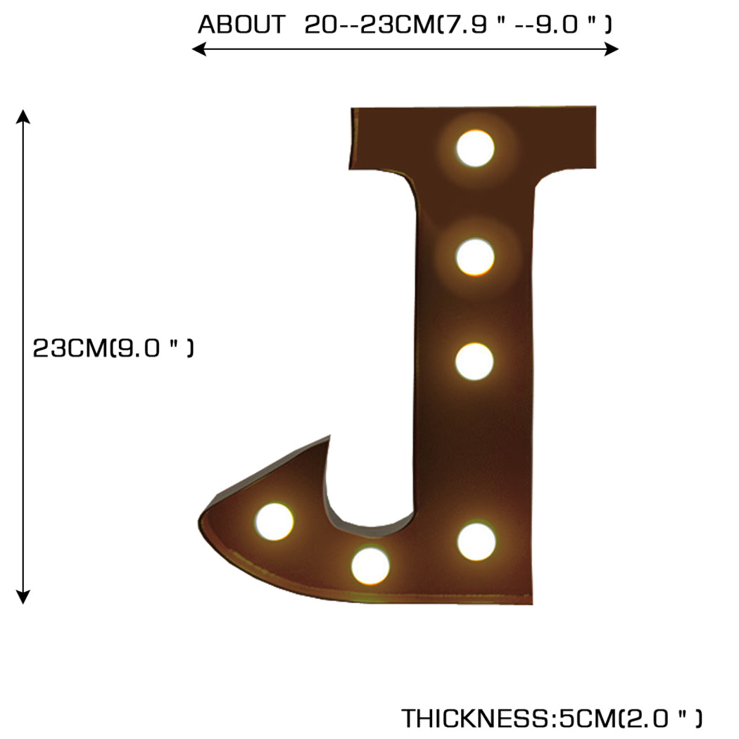 LED Metal Letter Lights Free Standing