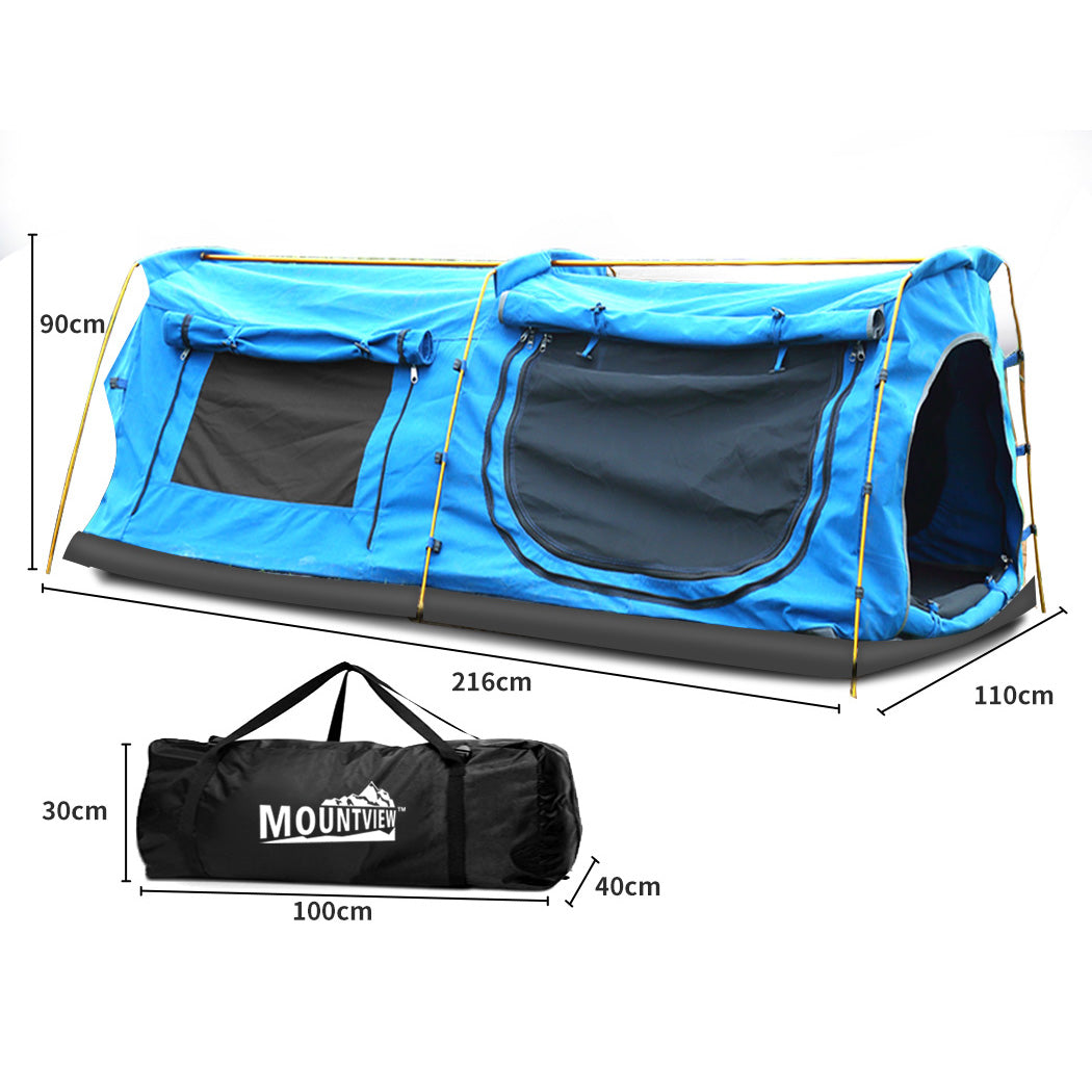 Mountview King Single Swag Camping Swags Blue
