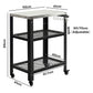 Levede Outdoor Kitchen Cart Mobile BBQ Grill Trolley Stainless Steel Prep Table
