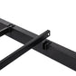 Levede Double Bed Frame Floating Frame with Storage Shelves RGB Lights Black