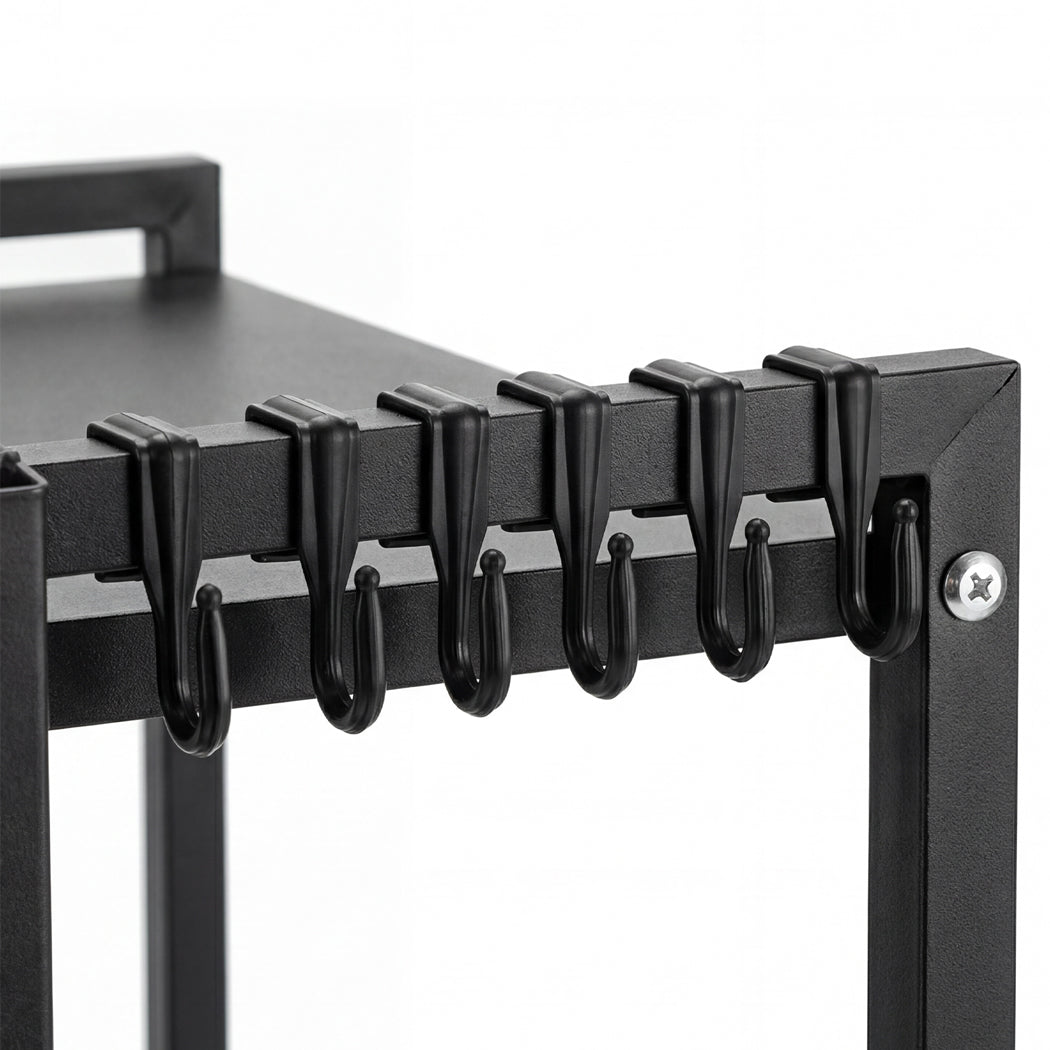 Toque Microwave Oven Rack Stand Adjustable Expandable Shelf Countertop Organizer