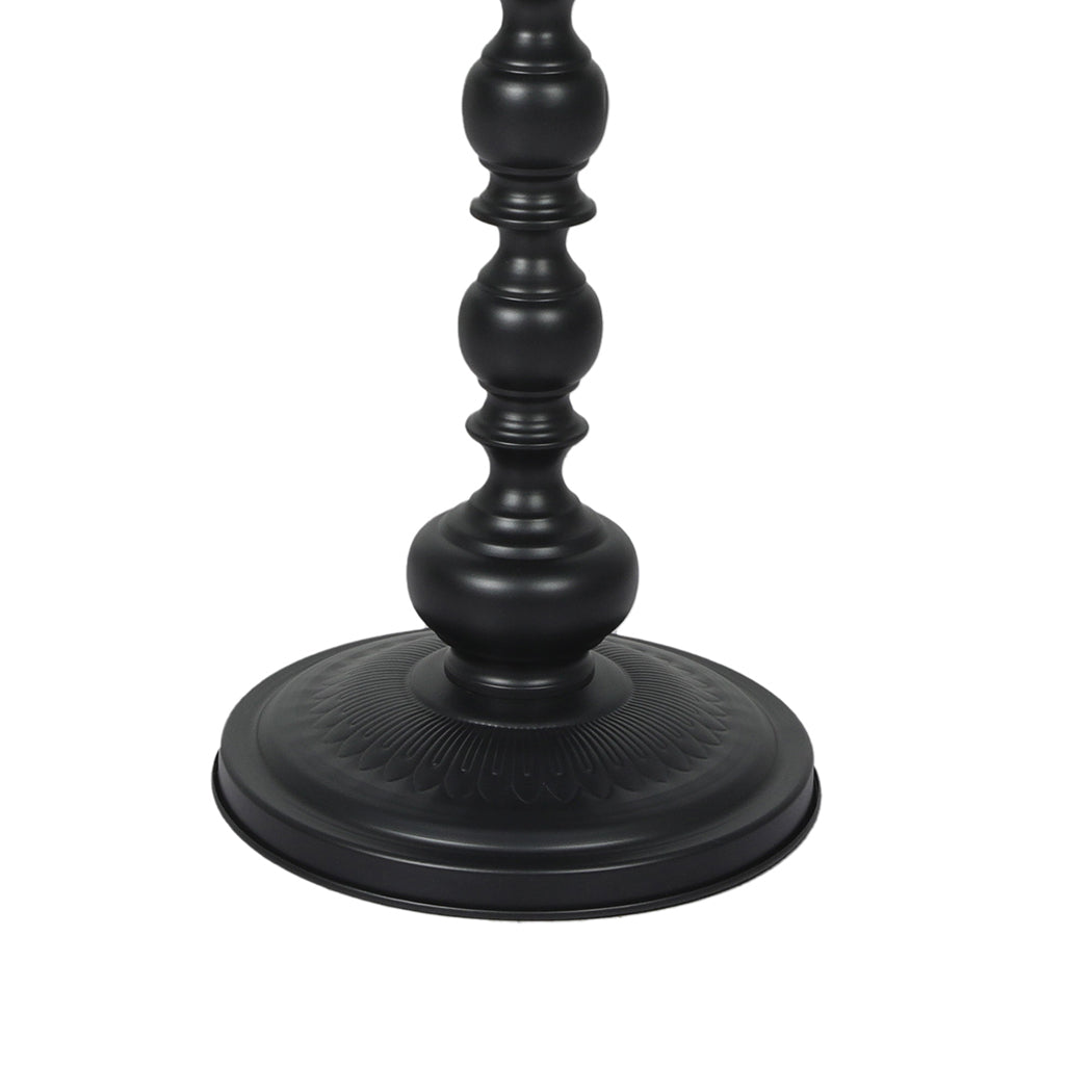 Levede Side Table Vintage End Round Black