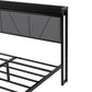 Levede Queen Bed Frame Steel Base with Headboard Grey