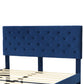 Levede Bed Frame Queen Size Mattress Blue