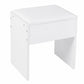 Levede Dressing Table Makeup Vanity with Lights Glass Desktop 7 Drawers White