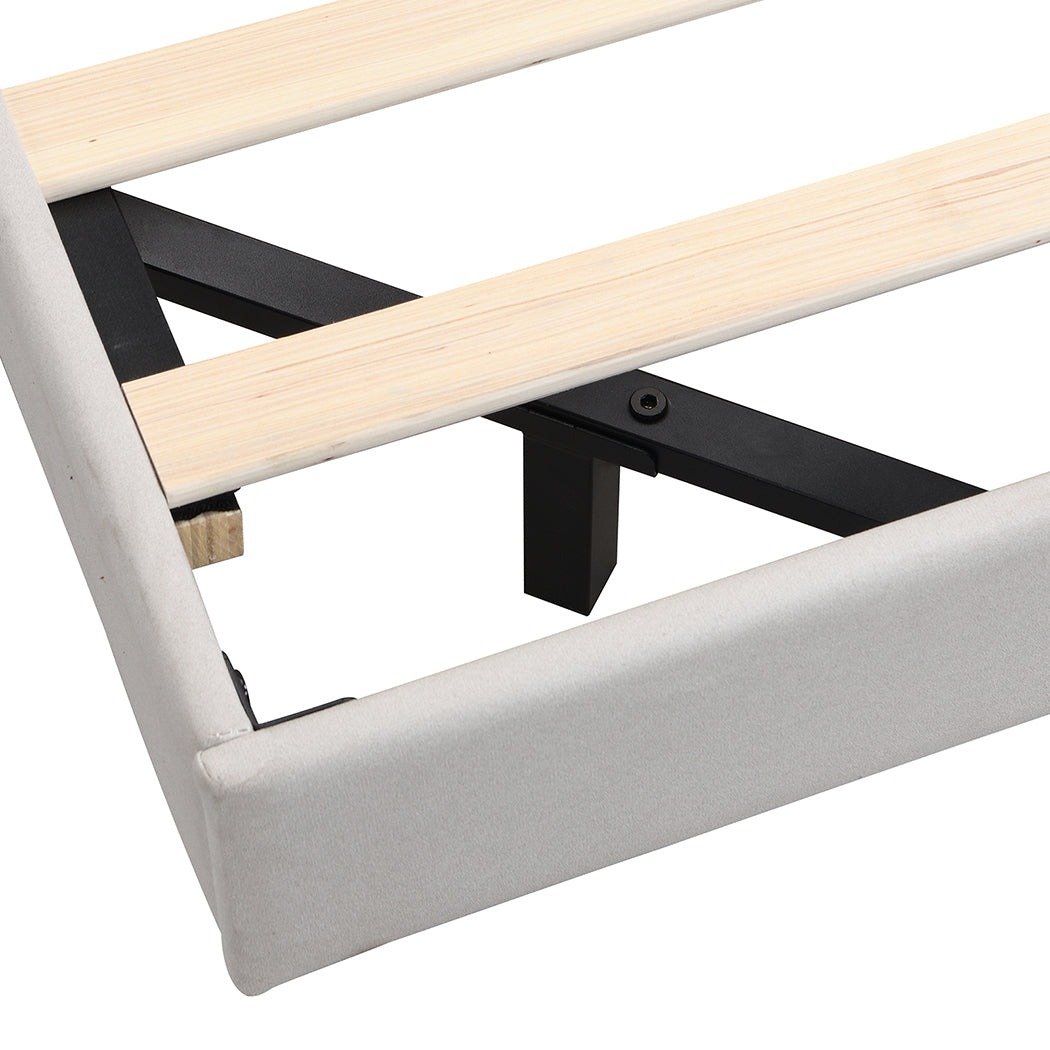 Levede Floating Bed Frame With RGB LED Light Headboard Base Platform King