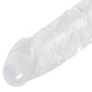 Crystal Dildo Dong Realistic Penis Cock White 15cm