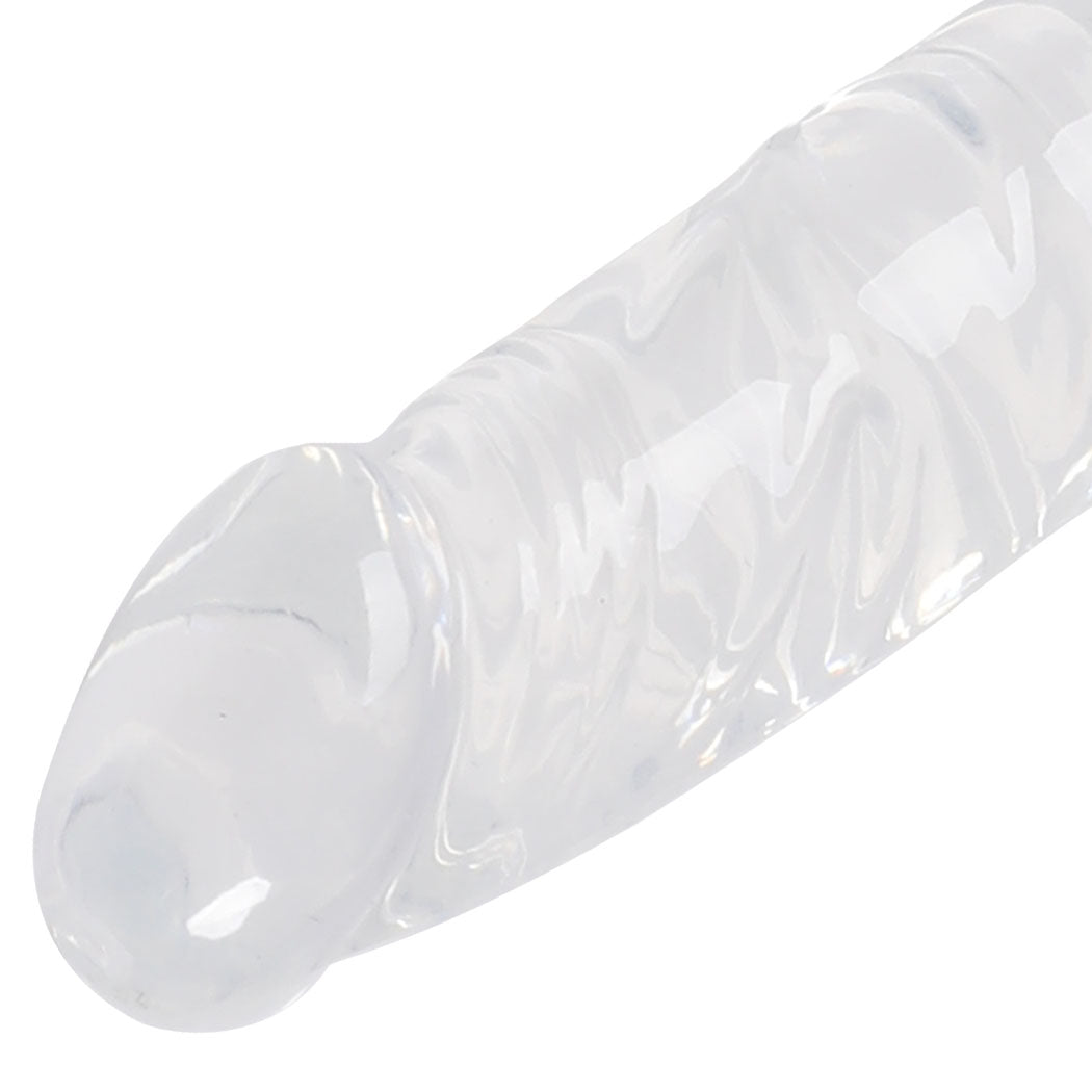 Crystal Dildo Dong Realistic Penis Cock White 15cm
