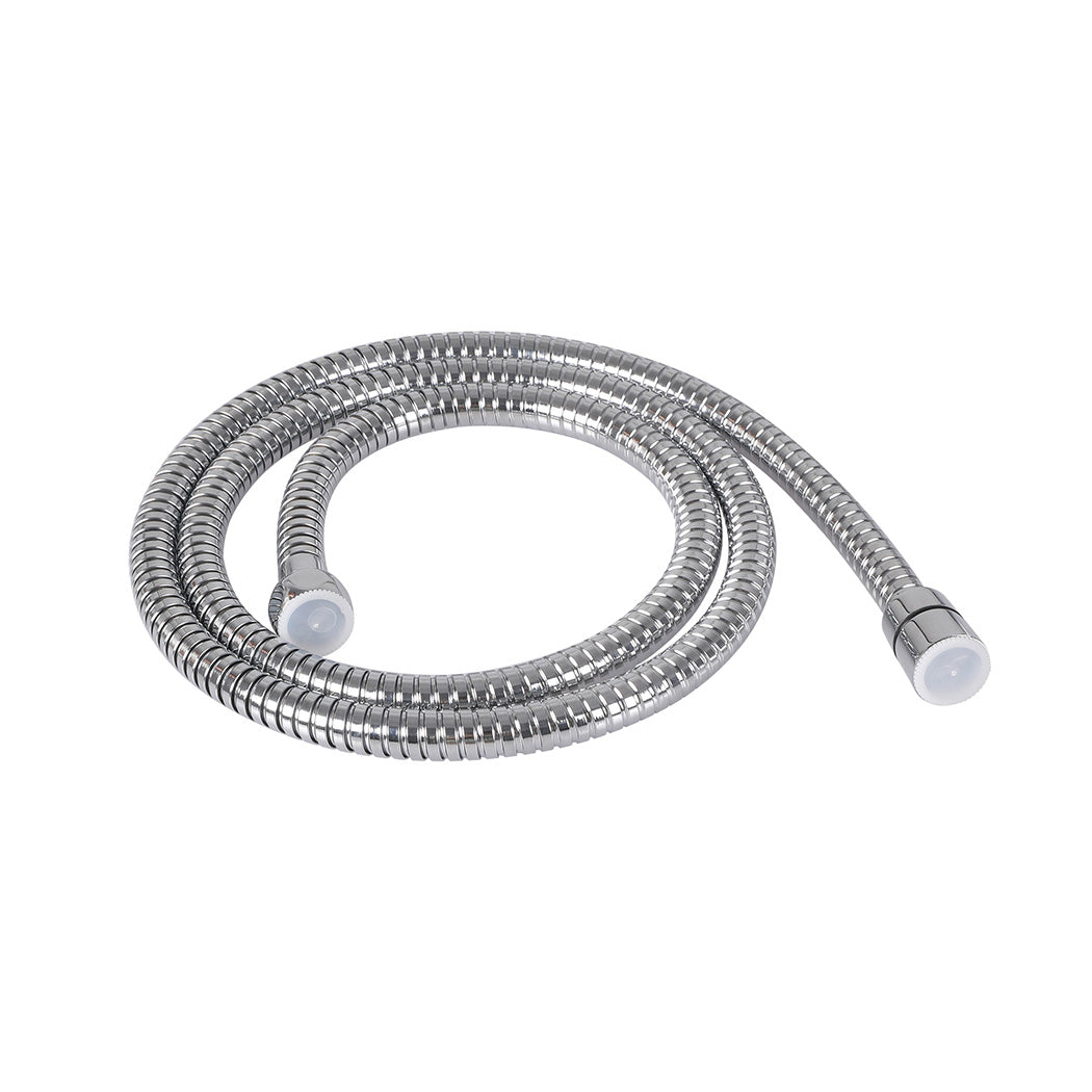 High Pressure Shower Head Set Rain Square Silver