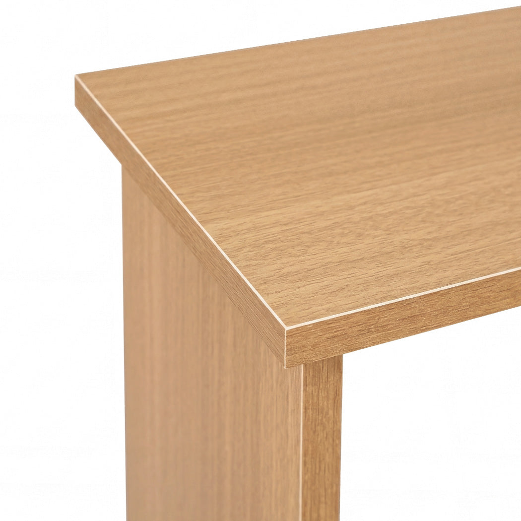 Levede Narrow Side Table Magazine Rack Slim End Bedside Storage Table Bedroom