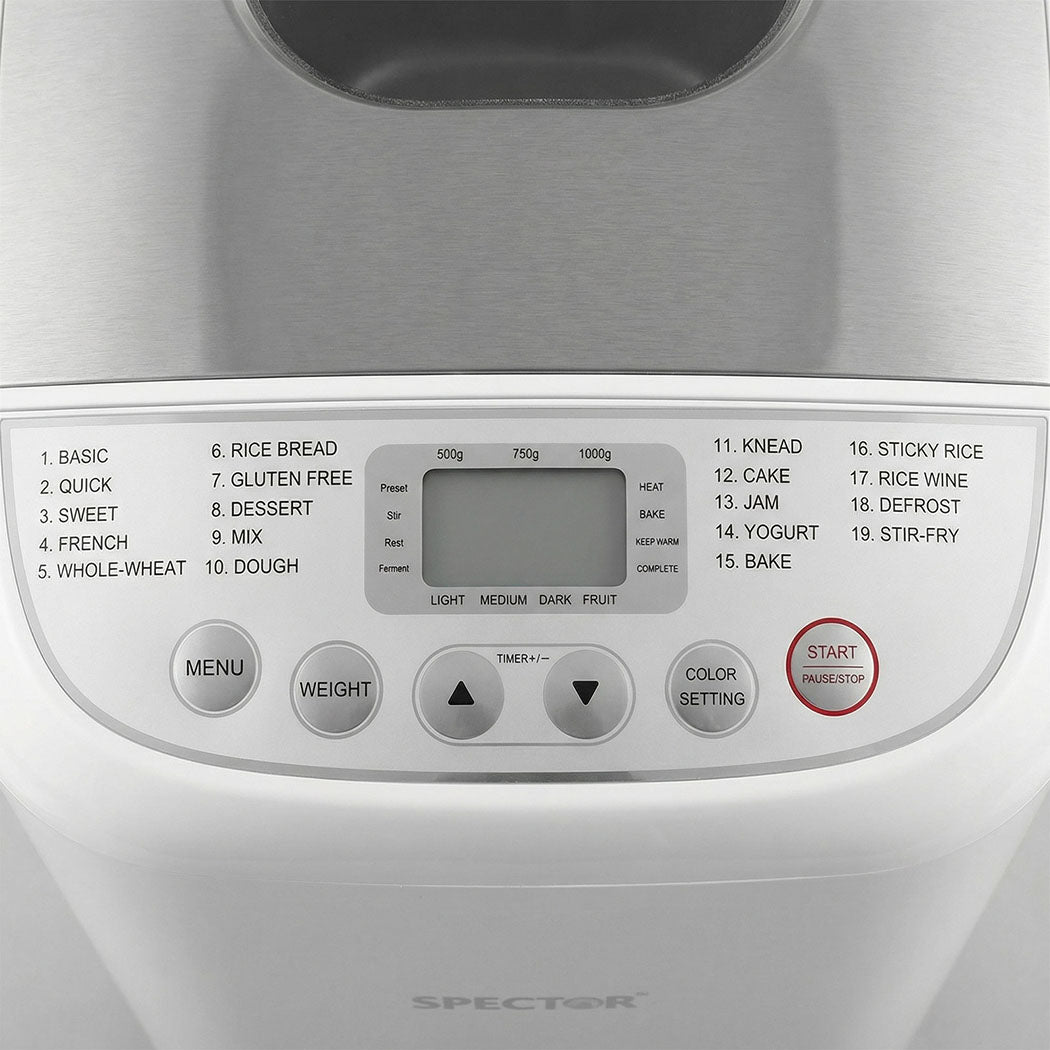 Spector Automatic Bread Maker Machine Oven Non Stick Bakehouse Kneading Mixing
