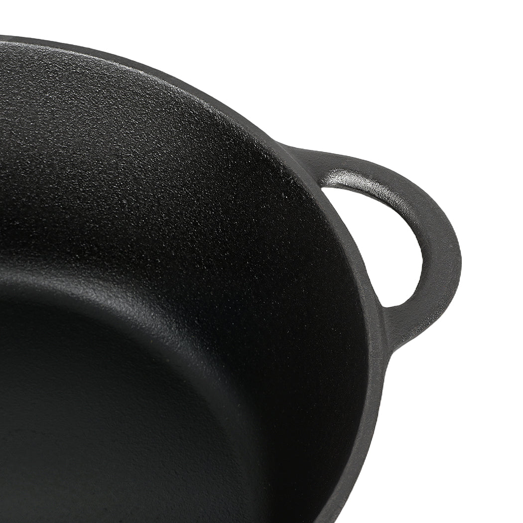 Pawz 6.6L Cast Iron Dutch Oven Heavy Duty Casserole Pot